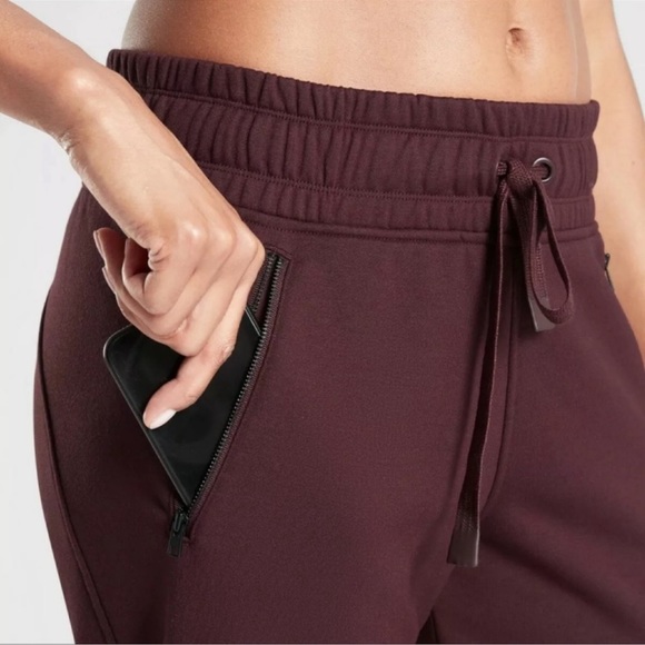 Athleta Maroon Recover Bounce Back Jogger Sweats Sz 2X - Picture 2 of 5